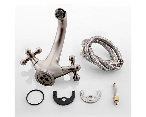 Заказать Смеситель для раковины Haiba HB1019-5 Сатин в магазине сантехники Santeh-Crystal.ru