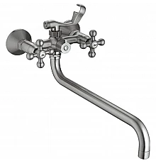 Смеситель для ванны Haiba HB2619-5 универсальный Сатин