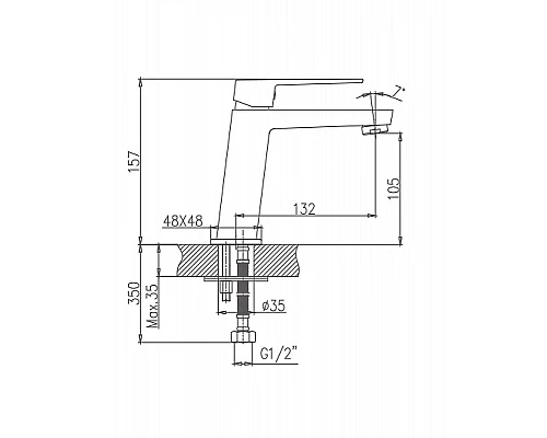 Заказать Смеситель для раковины Haiba HB11191 Хром в магазине сантехники Santeh-Crystal.ru