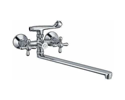 Приобрести Смеситель для ванны Haiba HB2225 универсальный Хром в магазине сантехники Santeh-Crystal.ru