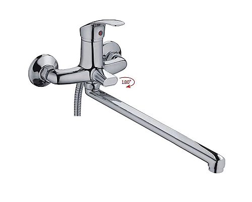 Купить Смеситель для ванны Haiba HB2236 универсальный Хром в магазине сантехники Santeh-Crystal.ru