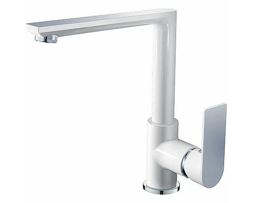 Приобрести Смеситель для кухни Haiba HB70505-8 Белый Хром в магазине сантехники Santeh-Crystal.ru