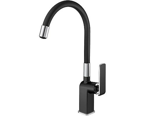 Купить Смеситель для кухни Haiba HB73548-7 Черный Хром в магазине сантехники Santeh-Crystal.ru