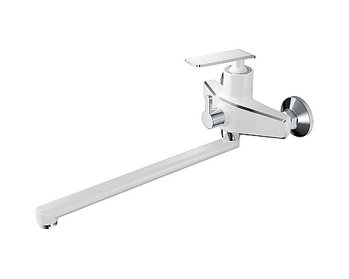 Заказать Смеситель для ванны Haiba HB22548-8 универсальный Белый Хром в магазине сантехники Santeh-Crystal.ru