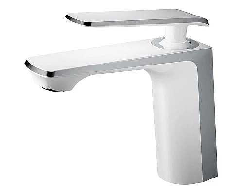 Купить Смеситель для раковины Haiba HB10548-8 Белый Хром в магазине сантехники Santeh-Crystal.ru