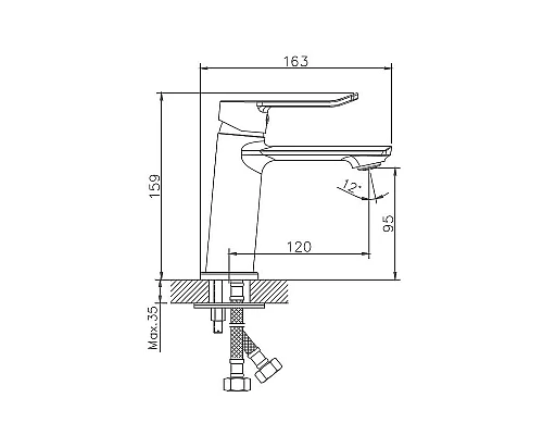Заказать Смеситель для раковины Haiba HB10556 Хром в магазине сантехники Santeh-Crystal.ru