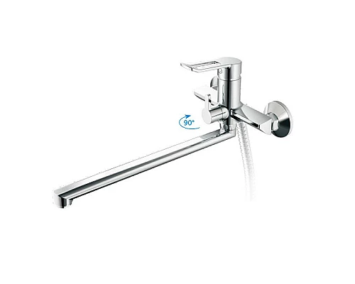 Заказать Смеситель для ванны Haiba HB22556 универсальный Хром в магазине сантехники Santeh-Crystal.ru