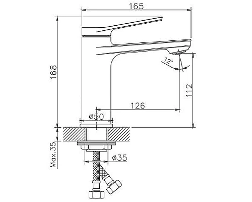 Заказать Смеситель для раковины Haiba HB10572 Хром в магазине сантехники Santeh-Crystal.ru