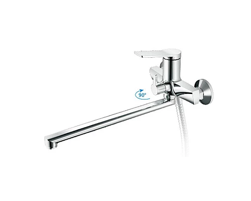 Заказать Смеситель для ванны Haiba HB22572 универсальный Хром в магазине сантехники Santeh-Crystal.ru