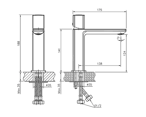 Заказать Смеситель для раковины Haiba HB10577 Хром в магазине сантехники Santeh-Crystal.ru