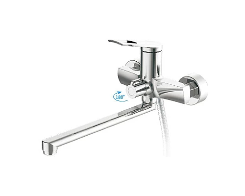Купить Смеситель для ванны Haiba HB22595 универсальный Хром в магазине сантехники Santeh-Crystal.ru