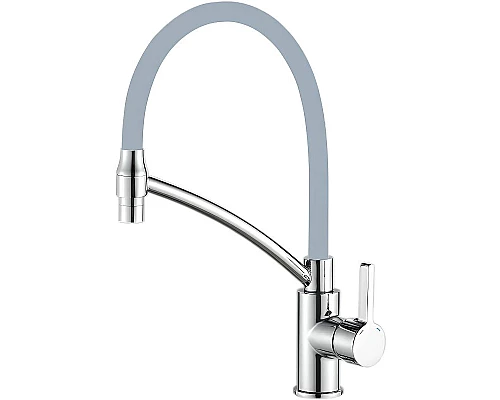 Приобрести Смеситель для кухни Haiba HB73643-3 Хром Серый в магазине сантехники Santeh-Crystal.ru