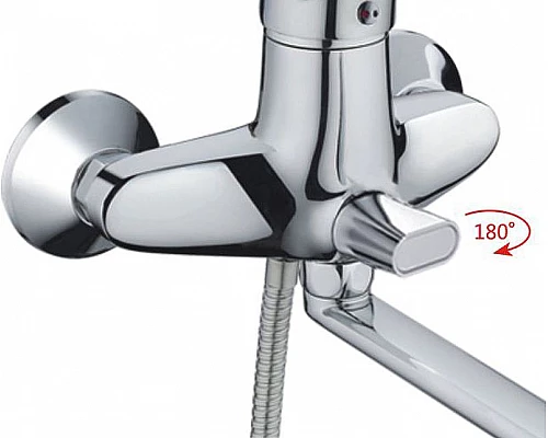 Заказать Смеситель для ванны Haiba HB2266 универсальный Хром в магазине сантехники Santeh-Crystal.ru