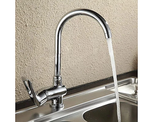 Купить Смеситель для кухни Haiba HB4066 Хром в магазине сантехники Santeh-Crystal.ru