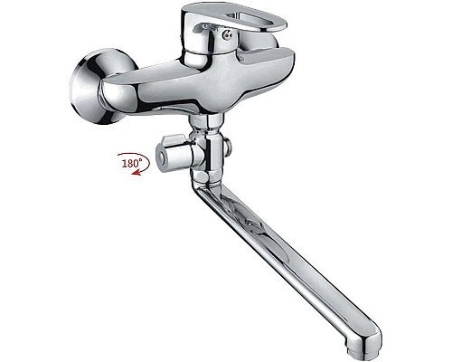 Приобрести Смеситель для ванны Haiba HB2168 универсальный Хром в магазине сантехники Santeh-Crystal.ru