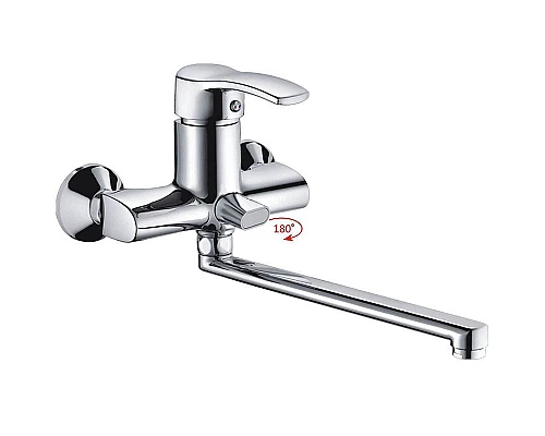 Заказать Смеситель для ванны Haiba HB2270 универсальный Хром в магазине сантехники Santeh-Crystal.ru