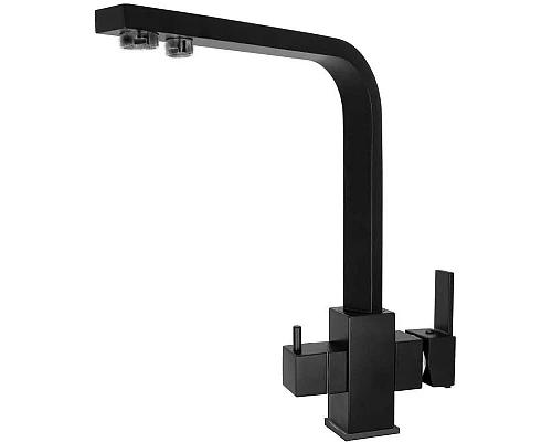 Заказать Смеситель для кухни Haiba HB76803-7 Черный матовый в магазине сантехники Santeh-Crystal.ru