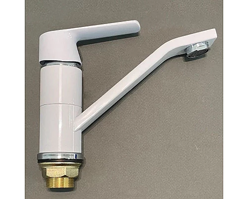 Заказать Смеситель для кухни Haiba HB45804-2 Белый Хром в магазине сантехники Santeh-Crystal.ru