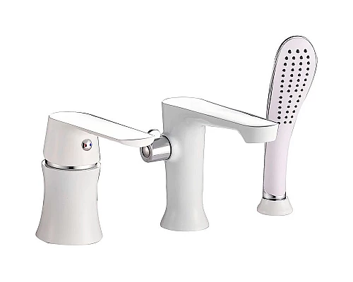 Приобрести Смеситель на борт ванны Haiba HB80804 Белый в магазине сантехники Santeh-Crystal.ru