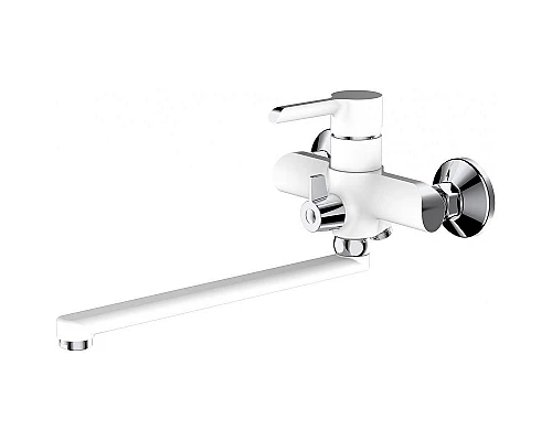 Купить Смеситель для ванны Haiba HB22805-8 универсальный Белый Хром в магазине сантехники Santeh-Crystal.ru