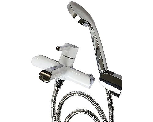 Заказать Смеситель для ванны Haiba HB60805-8 Белый Хром в магазине сантехники Santeh-Crystal.ru