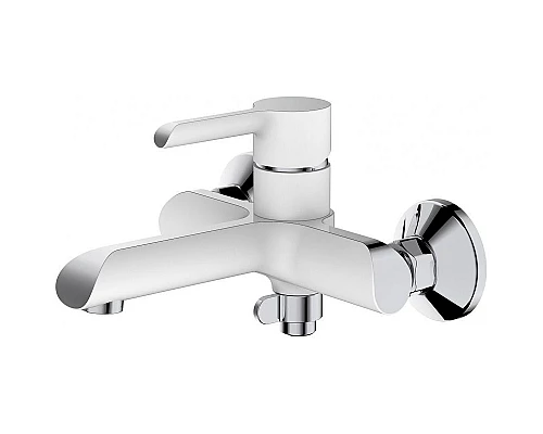 Заказать Смеситель для ванны Haiba HB60805-8 Белый Хром в магазине сантехники Santeh-Crystal.ru