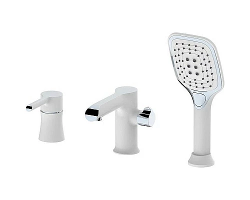 Приобрести Смеситель на борт ванны Haiba HB80805-8 Белый Хром в магазине сантехники Santeh-Crystal.ru