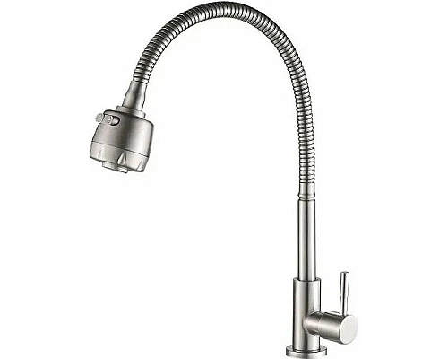 Купить Кран для одного типа воды Haiba HB4181 Нержавеющая сталь в магазине сантехники Santeh-Crystal.ru