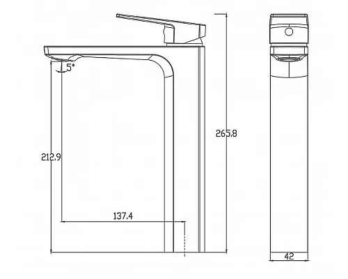 Приобрести Смеситель для раковины Haiba HB11810 Хром в магазине сантехники Santeh-Crystal.ru
