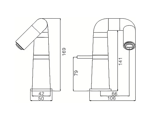 Заказать Смеситель для раковины Haiba HB10813 Хром в магазине сантехники Santeh-Crystal.ru