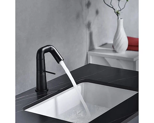 Приобрести Смеситель для раковины Haiba HB10813-7 Черный матовый в магазине сантехники Santeh-Crystal.ru