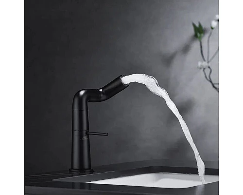 Приобрести Смеситель для раковины Haiba HB10813-7 Черный матовый в магазине сантехники Santeh-Crystal.ru