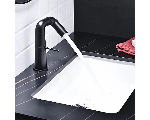 Приобрести Смеситель для раковины Haiba HB10813-7 Черный матовый в магазине сантехники Santeh-Crystal.ru