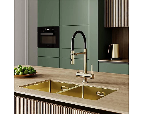 Заказать Смеситель для кухни Iddis Ace ACEMGFFi05 Золото матовое в магазине сантехники Santeh-Crystal.ru