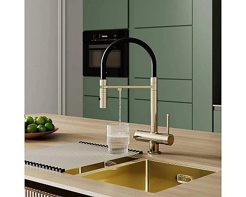 Заказать Смеситель для кухни Iddis Ace ACEMGFFi05 Золото матовое в магазине сантехники Santeh-Crystal.ru