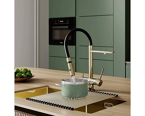 Заказать Смеситель для кухни Iddis Ace ACEMGFFi05 Золото матовое в магазине сантехники Santeh-Crystal.ru