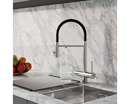 Заказать Смеситель для кухни Iddis Ace ACEBNFFi05 Сатин в магазине сантехники Santeh-Crystal.ru