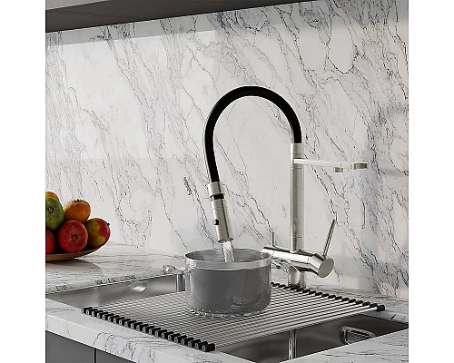 Заказать Смеситель для кухни Iddis Ace ACEBNFFi05 Сатин в магазине сантехники Santeh-Crystal.ru