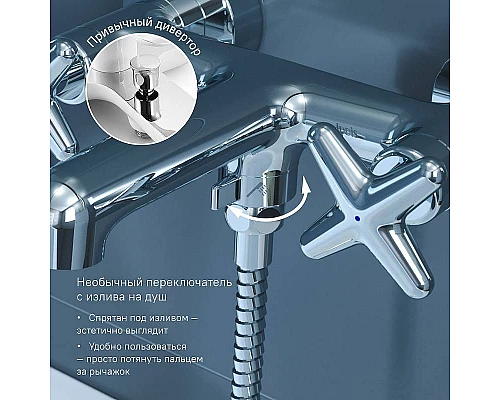 Приобрести Смеситель для ванны Iddis Acros ACRSB02i02WA Хром в магазине сантехники Santeh-Crystal.ru