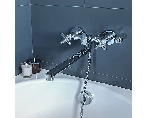 Купить Смеситель для ванны Iddis Acros ACRSBL2i10WA универсальный Хром в магазине сантехники Santeh-Crystal.ru