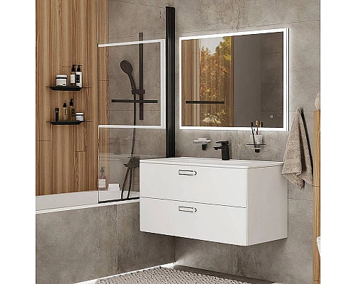 Купить Смеситель для ванны Iddis Bild BILBL00i02WA Черный матовый в магазине сантехники Santeh-Crystal.ru