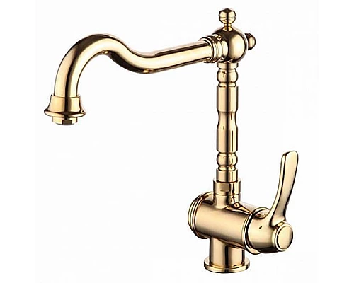 Купить Смеситель для кухни Iddis Oldie OLDYGL0i05 Золото в магазине сантехники Santeh-Crystal.ru