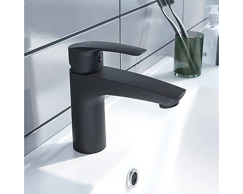 Заказать Смеситель для раковины Iddis Ray RAYBL00i01 Черный матовый в магазине сантехники Santeh-Crystal.ru