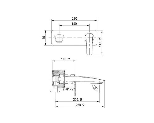 Купить Смеситель для раковины Iddis RAYBL00i65 Черный матовый в магазине сантехники Santeh-Crystal.ru