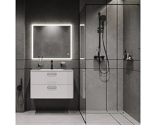 Купить Смеситель для ванны Iddis Shelfy SHEBLBTi02WA Черный матовый в магазине сантехники Santeh-Crystal.ru