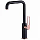 Купить Смеситель для кухни Iddis Slide SLIBG00i05 Черный Розовое золото в магазине сантехники Santeh-Crystal.ru