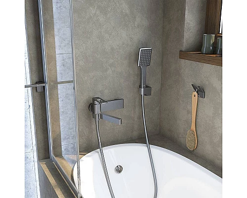 Купить Смеситель для ванны Iddis Slide SLIGM00i02 Графит в магазине сантехники Santeh-Crystal.ru