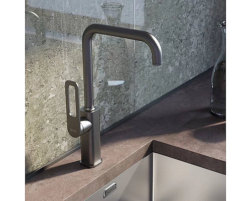 Купить Смеситель для кухни Iddis Slide SLIGM00i05 Графит в магазине сантехники Santeh-Crystal.ru