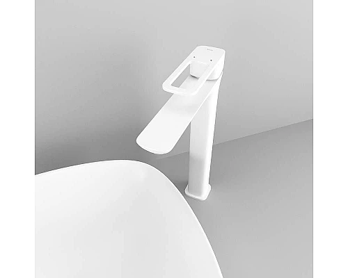 Приобрести Смеситель для раковины Iddis Slide SLIWT01i01 Белый матовый в магазине сантехники Santeh-Crystal.ru