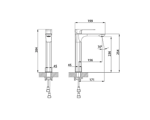 Приобрести Смеситель для раковины Iddis Slide SLIWT01i01 Белый матовый в магазине сантехники Santeh-Crystal.ru